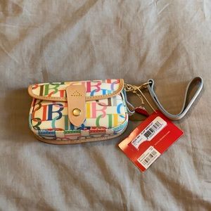Dooney & Bourke white wristlet